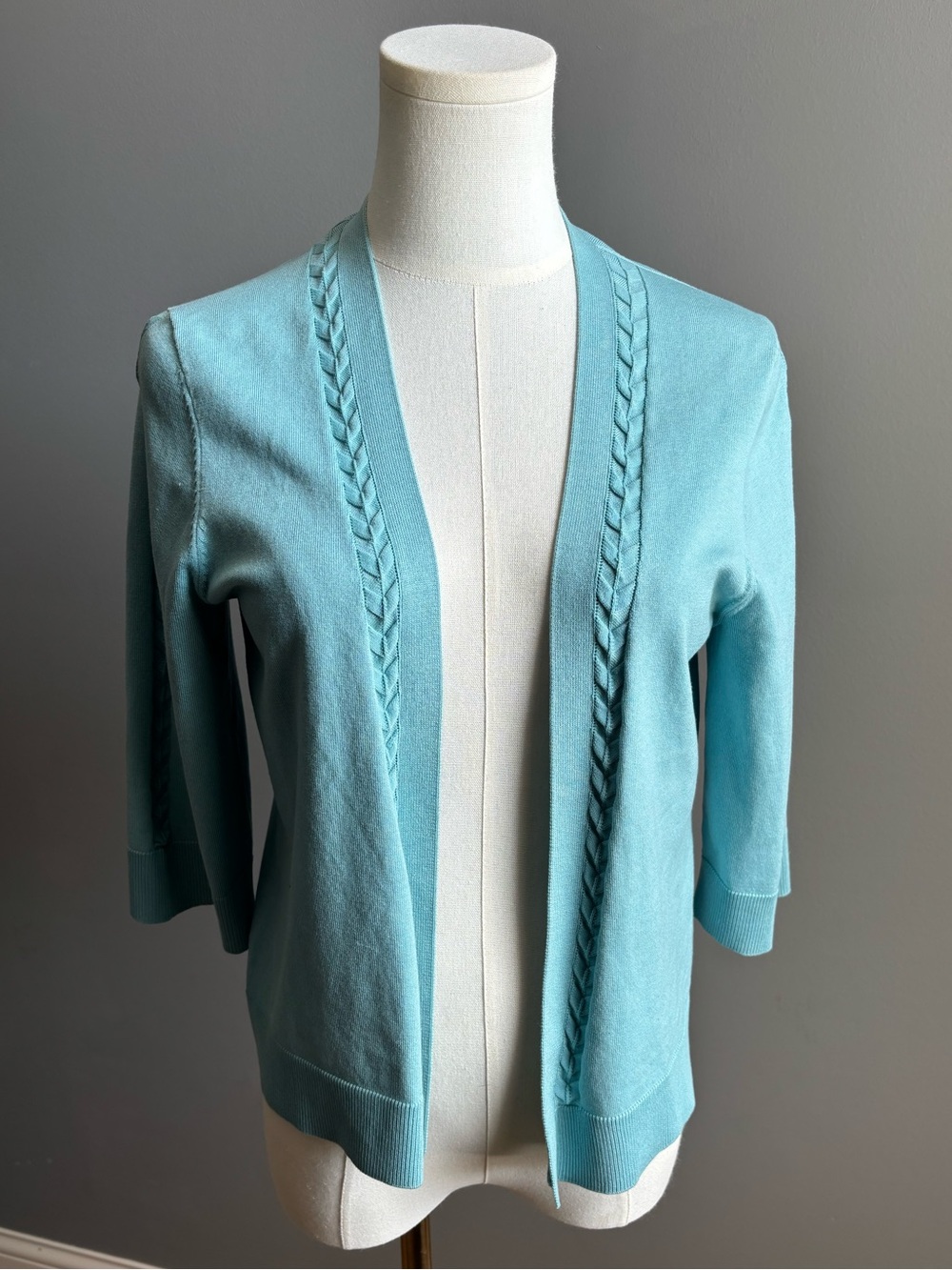 Pendleton Silk Blend Open Front Cardigan